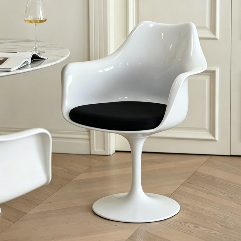 Tulip Chair Leisure Chair Dining Chair Imus Swivel Chair Coffee Chair Beauty Salon Reception Negotiation Chair Creative Armrest