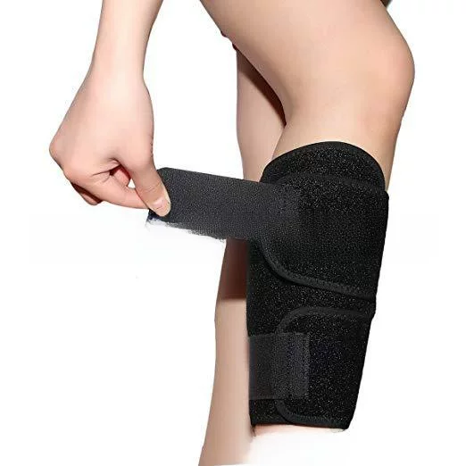 One-piece hair band thigh protection breathable hole anti-collision pull-resistant thigh protection embossed SBR thigh protection