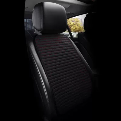Breathable Seat Cushion Seat Cover Linen – Seat cushion, seat cover - black-and-red-line-backrest