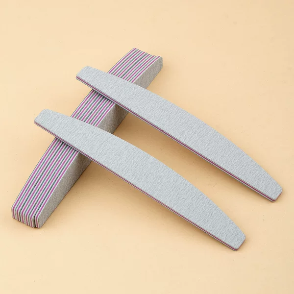 Nail File Half-Moon Nail Shaping and Polishing Strip 100/180 Double-Sided Sanding Strip That Does Not Shed Sand Nailfile