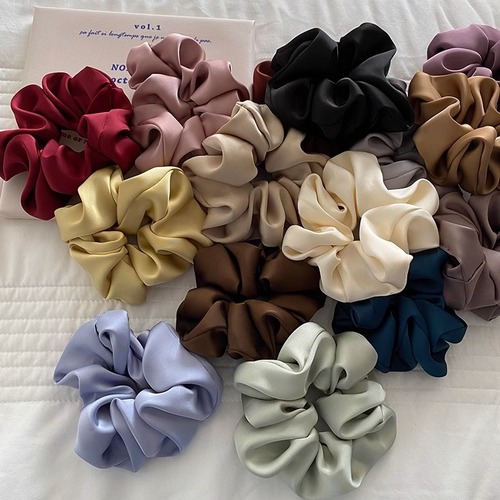 Korean ins style simple and versatile large intestine hair tie French style high-end temperament internet celebrity hair rope Japanese and Korean hair accessories