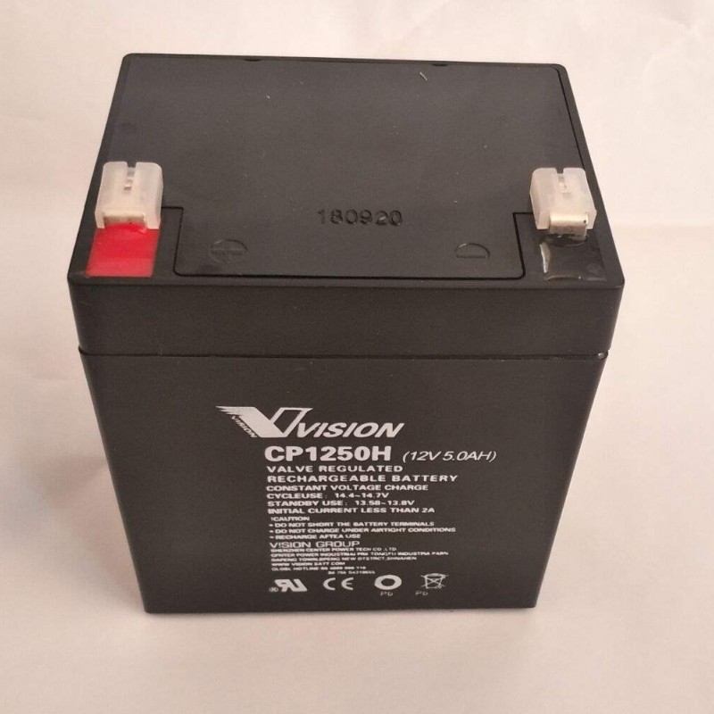 VISION威神蓄电池 CP1250H 12V5AH消防 电梯 UPS电源 质保一年