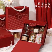结婚伴手礼女伴娘高档高端实用红色手提礼盒闺蜜姐妹婚庆回礼套装