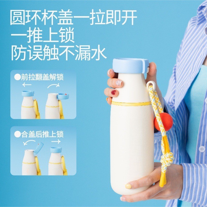 chakolab y orden taza de aislamiento de calor taza de aislamiento de calor taza de agua portátil taza de paja taza botella de leche regalo para niños