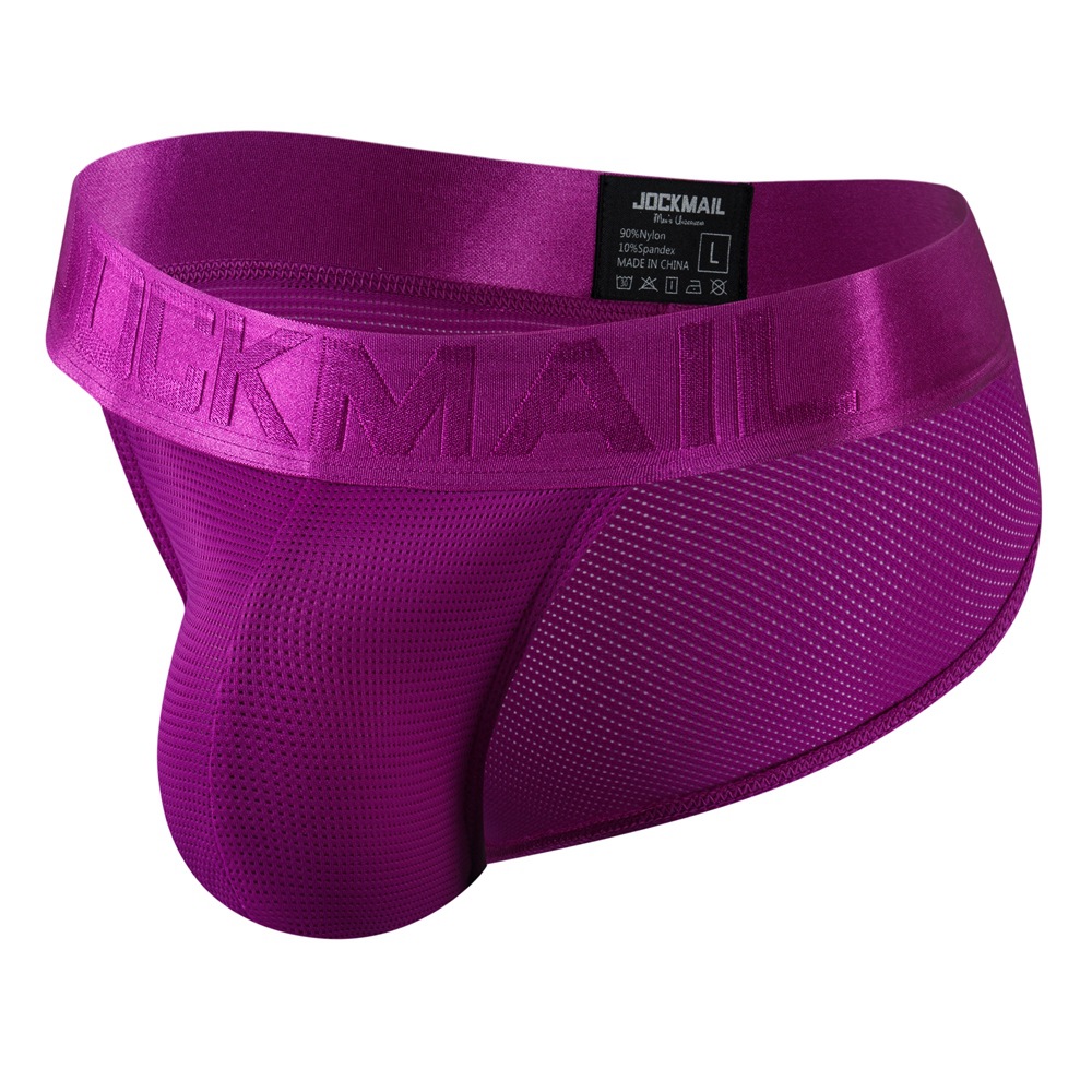 Jockmail 2022 nueva ropa interior de los hombres triángulo malla transpirable deportes fitness shorts