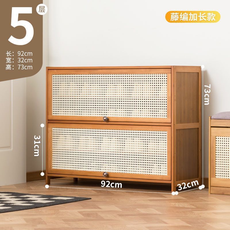Fábrica directa puerta doméstica almacenamiento interior de gran capacidad ahorrar espacio gabinete de zapatos simple a prueba de polvo dormitorio de alquiler de vivienda
