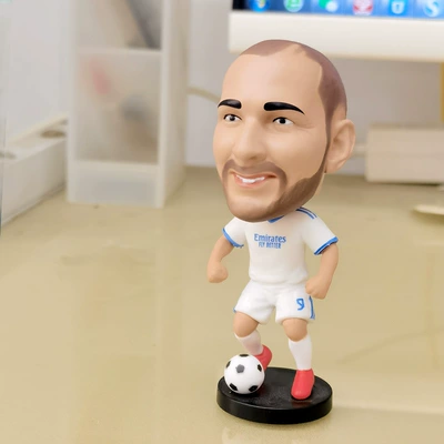 Car ornaments – Haaland Spring-Loaded Bobblehead Dolls - -spring-benzema