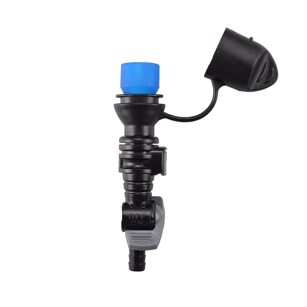 더스트 커버, 빠른 연결 및 스위치가 포함된 직선형 파란색 노즐