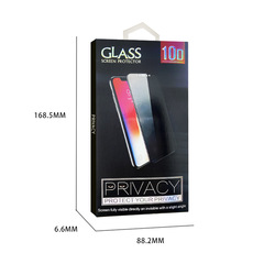 6.7-inch mobile phone privacy film packaging box, transparent plastic box packaging, 10D tempered film high-end protective color box