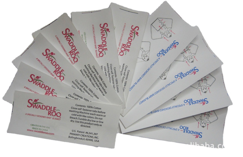 厂家专业生产女装童装服饰水洗标 环保标 洗涤说明