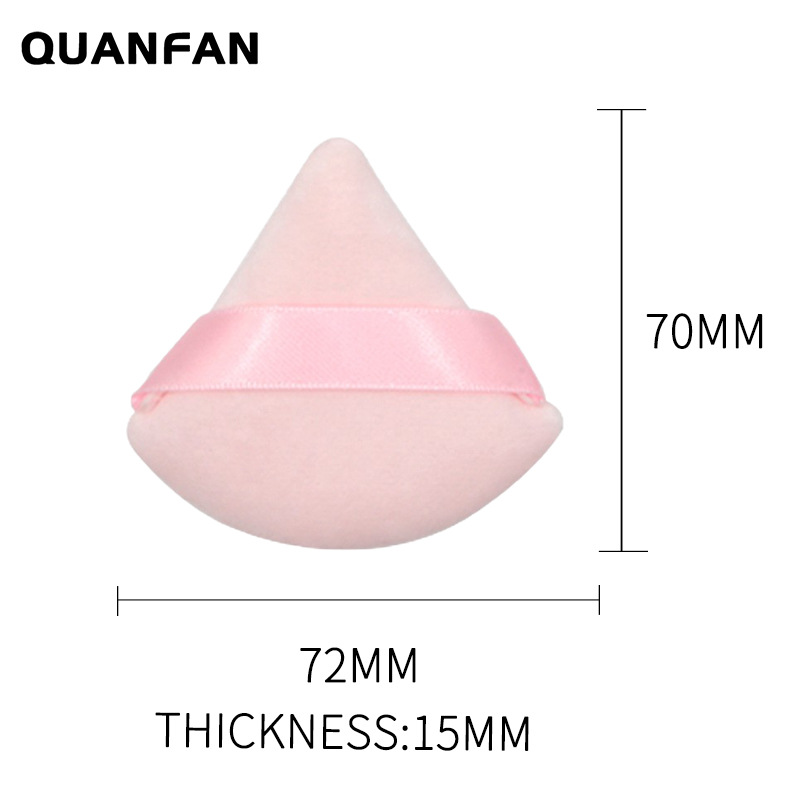 Triángulo seco puff fibra de comercio exterior de cristal de algodón delicado maquillaje belleza maquillaje herramientas puff transfronteriza caliente