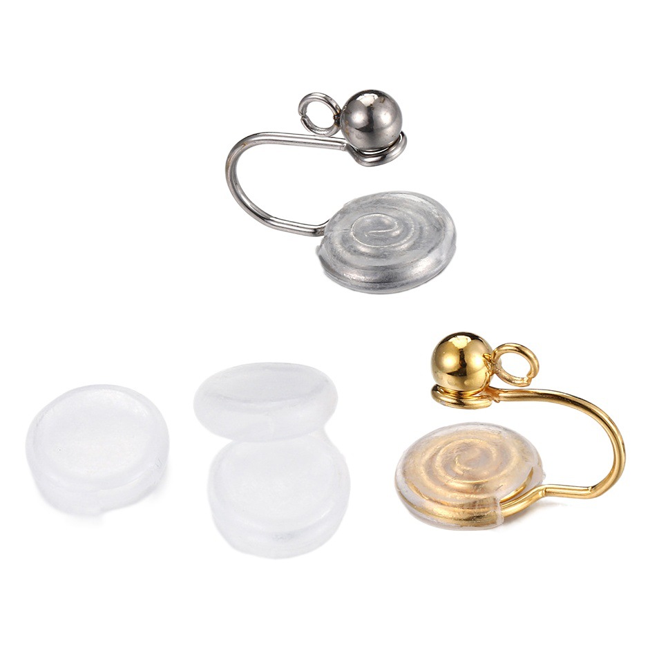 ステンレス製蚊取り盤耳クリップ耳クリップ変換器無痛見えないイヤリングdiy耳穴なしu型イヤリング