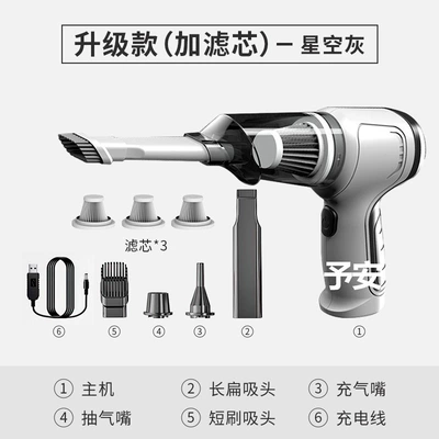 Tozsoranlar, Car Vacuum Cleaner, Small - upgrade-with-filter-element-star-grey