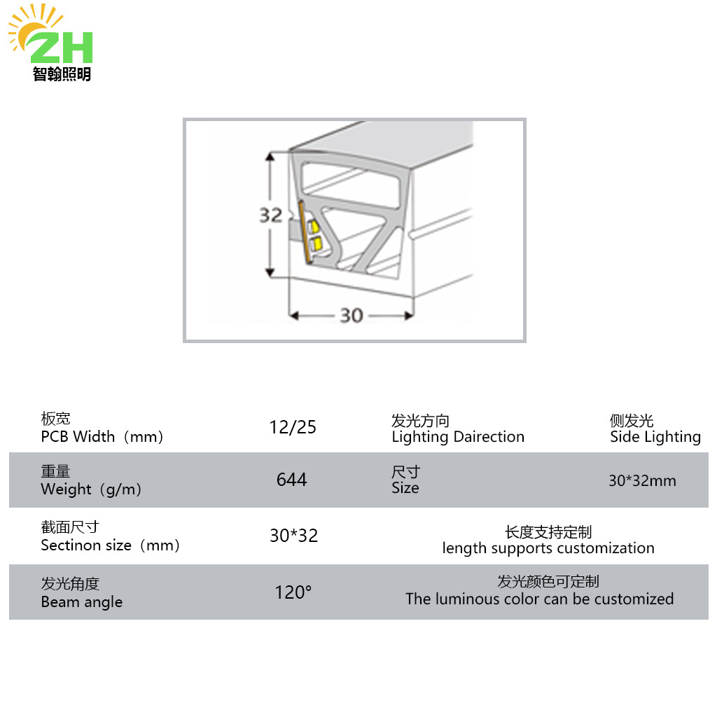 Ingeniería al aire libre iluminación lateral lámpara de pared de limpieza LED lámpara interior de baja tensión de línea bicolor barra de luz de atmósfera image 18