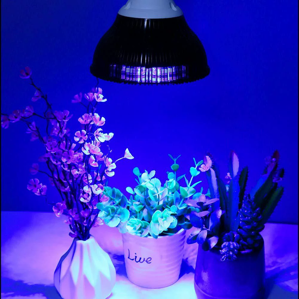 Fish tank light LED aquarium lamp E27 E26 Blue light aquarium fill light aquarium and grass tank coral aquarium lamp PAR38
