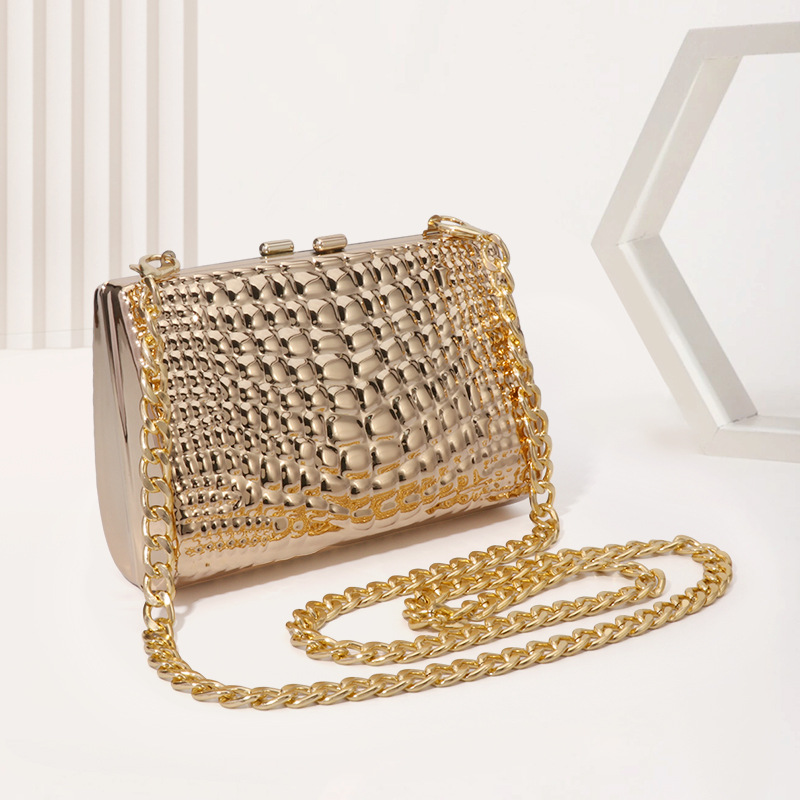 Daily Occasion Arylic Solid Color Snakeskin Square Evening Bags