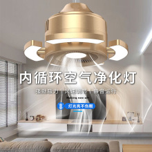 新款麻将机吸烟灯棋牌室空气净化器排烟机麻将室麻将灯升降吊灯