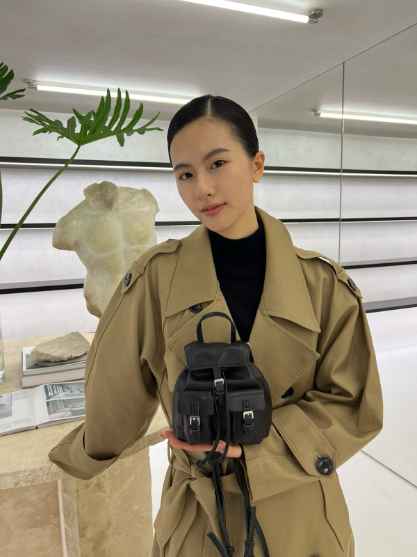 头层牛皮小众设计多口袋双肩包25新款时尚单肩通勤迷你小背书包潮|undefined