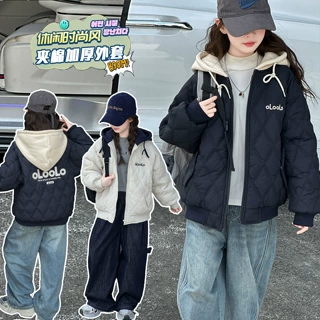 女童超好看外套秋冬款2026新款洋气儿童冬装夹棉加厚棒球服棉衣服