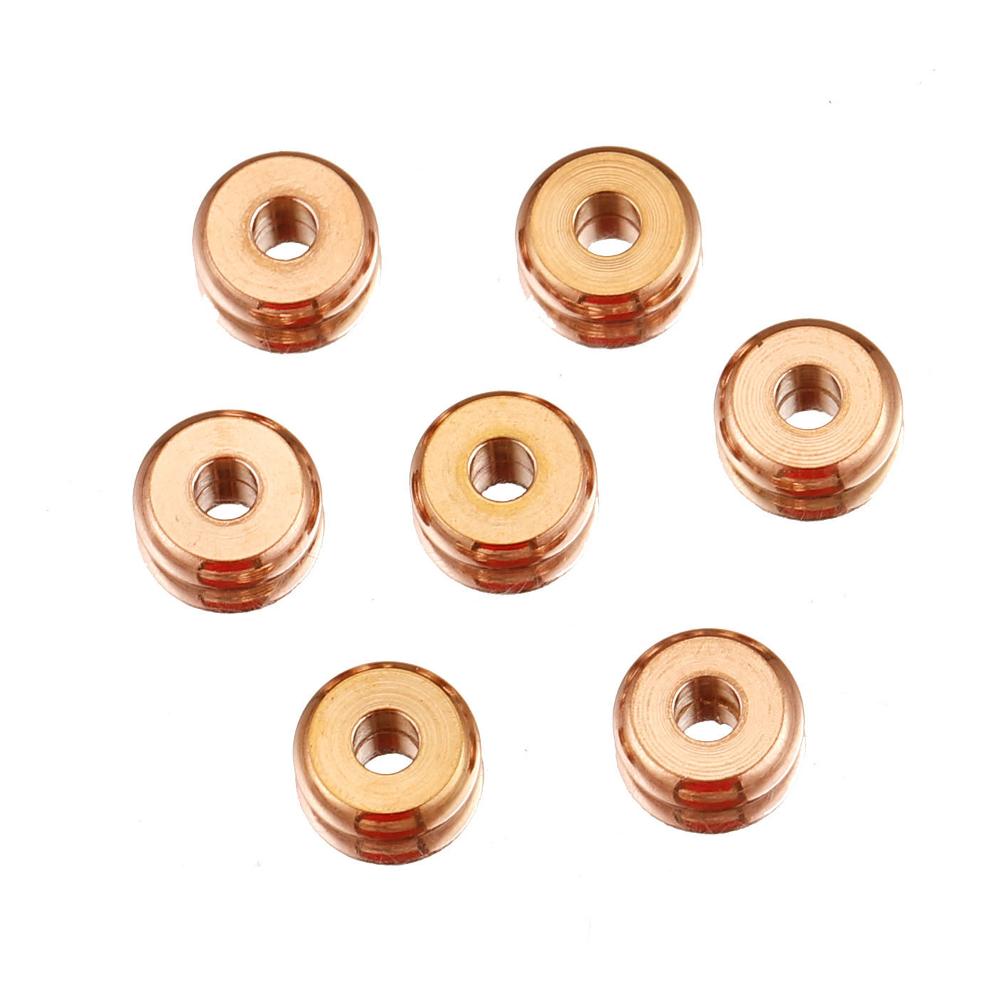 Cuentas de Abacus de acero inoxidable cuentas de rueda Cuentas planas de acero de titanio cuentas de posicionamiento cuentas de galvanoplastia de vacío pulsera cuentas Collar Cuentas DIY