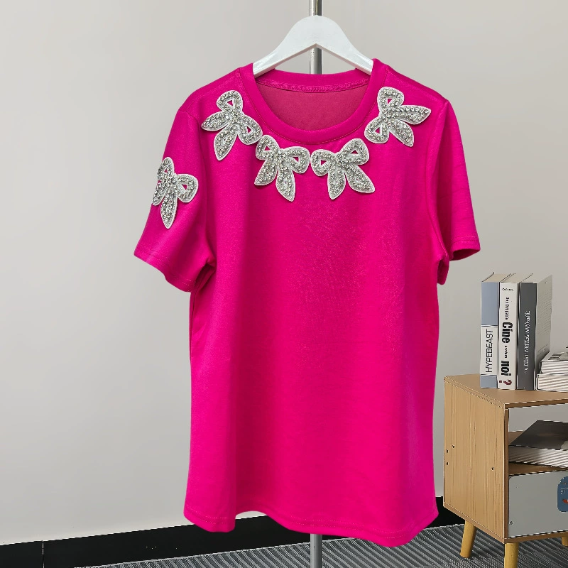 Лето Южная Корея Донгдэмун Летний новый дизайн с короткими рукавами женская минималистская футболка с круглым вырезом