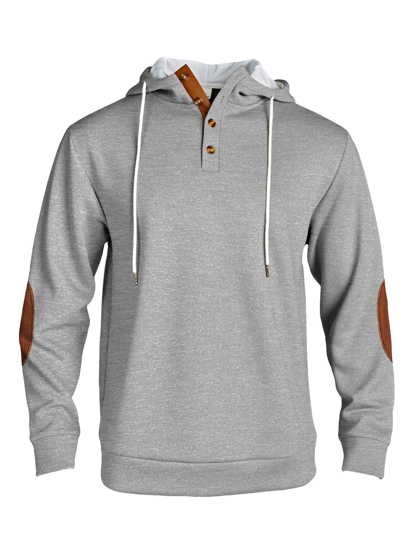 Transfronterizo Europa y América Amazon otoño y invierno sólido con capuzas deportivas de ocio deportivas de peluche engrosado chaqueta de hombre hombre