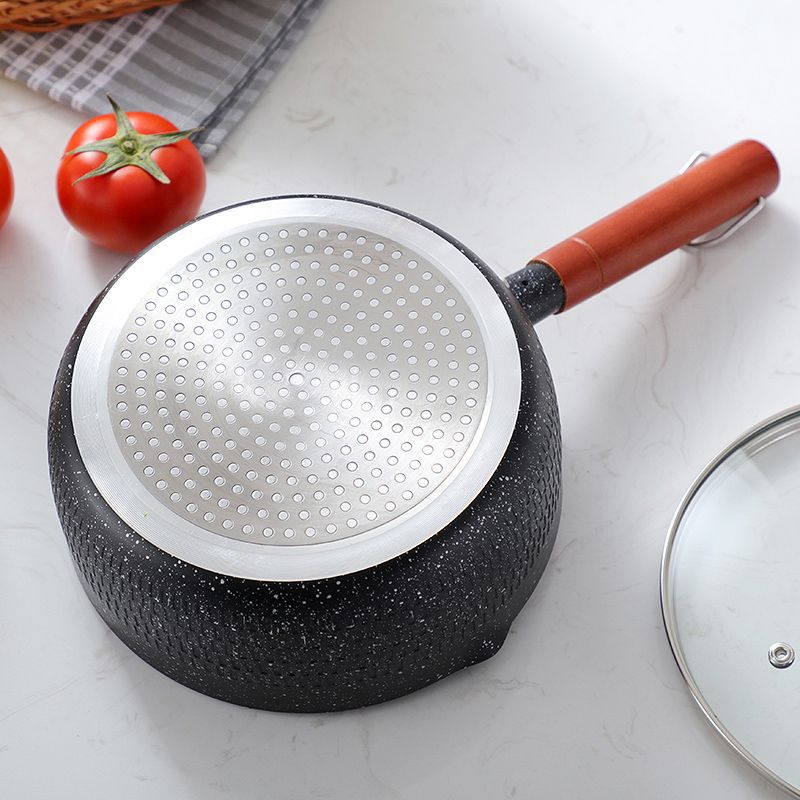 日式麦饭石奶锅不粘锅宝宝辅食锅复底牛奶小汤锅煎锅蒸锅