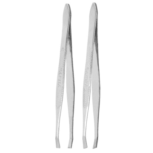 Stainless steel mirror hair plucking, flat and oblique eyebrow tweezers, eyebrow trimming clips, beauty clips, makeup tools