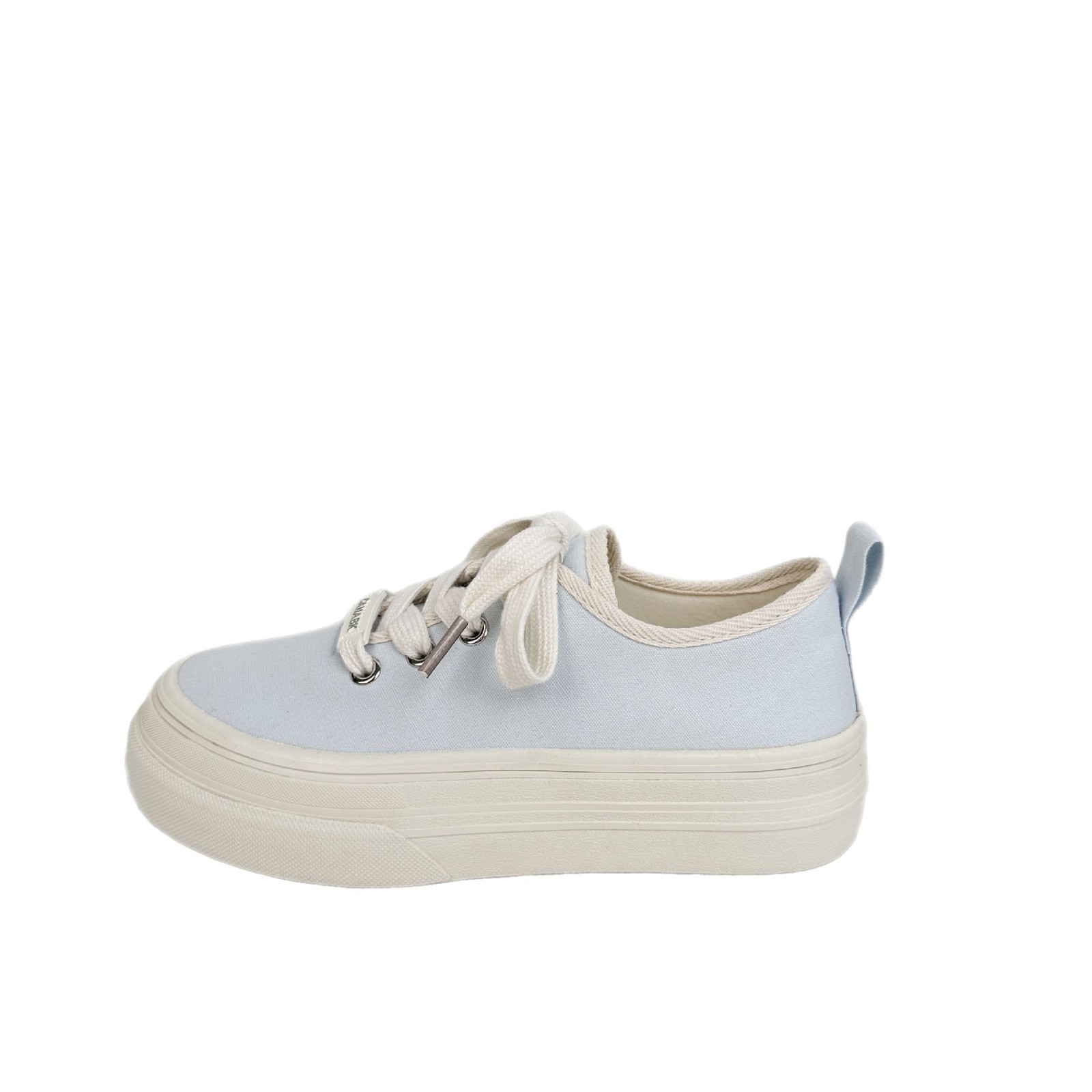 Yuanbo 2025 verano nuevo estilo de las mujeres zapatos de lona transpirables de suela gruesa zapatillas de deporte casuales de todo fósforo de nicho zapatos de moda para el cabello