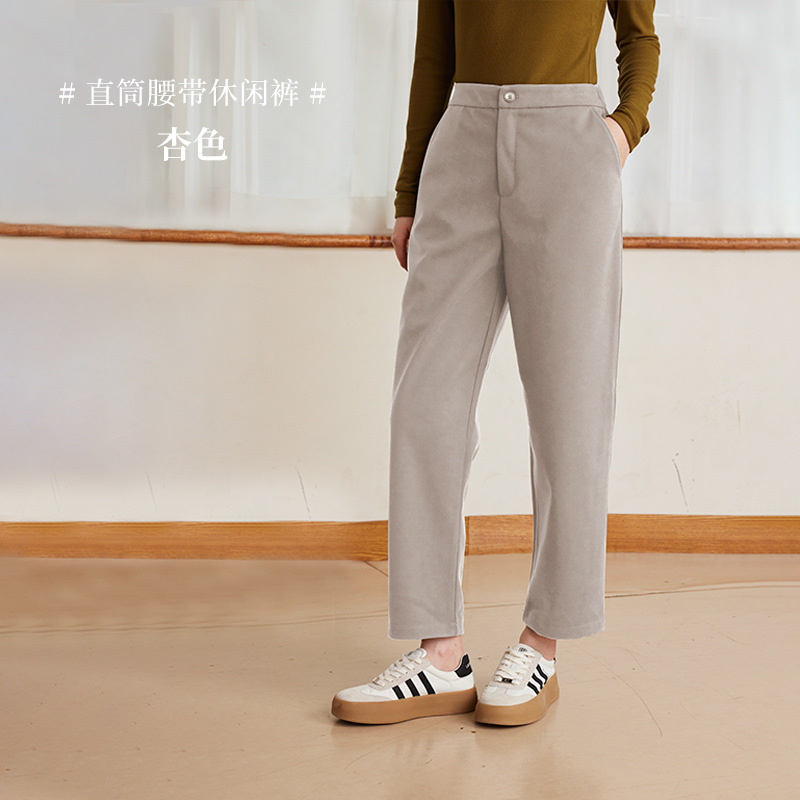 Pantalones de chándal invierno de las mujeres Nuevo estilo coreano adelgazante pantalones casuales sueltos cielo estrellado engrosado pantalones micro cónicos cálidos para mujeres image 12
