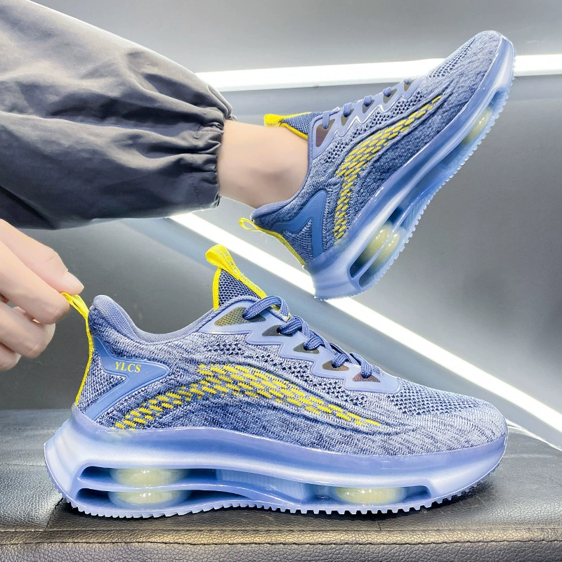 Летняя мужская Тонкая модная обувь, Полые Дышащие Модные брендовые кроссовки для мальчиков, сетчатая обувь для бега, молодежная обувь на воздушной подушке