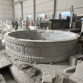 石雕;景观雕塑;亭子