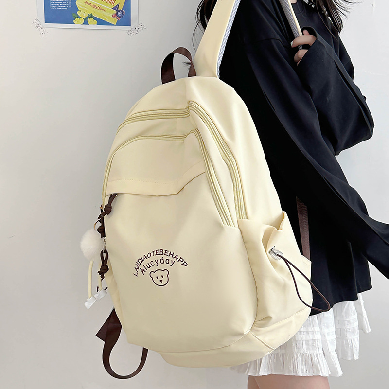 Mochila de gran capacidad 2024 nueva mochila escolar para estudiantes universitarios de secundaria y preparatoria de todo fósforo, mochila de viaje ligera para viajeros de ocio