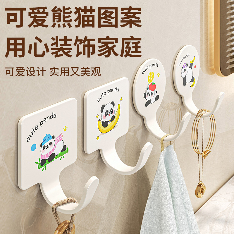 Cross-Border Dopamine Hook Bathroom Door Hanger Bathroom Towel Kitchen Strong Load-Bearing Traceless Adhesive Hook