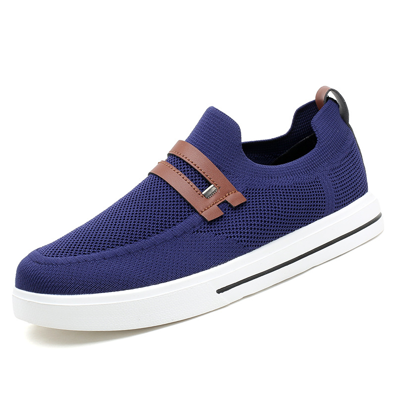 Zapatos de hombre de verano nuevos zapatos casuales transpirables zapatos de tela elástica suave zapatos deportivos ligeros zapatos de negocios de hombre moda