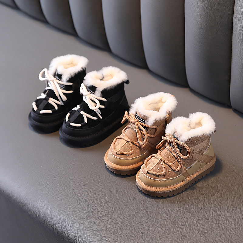 Children's winter warm low boots for boys