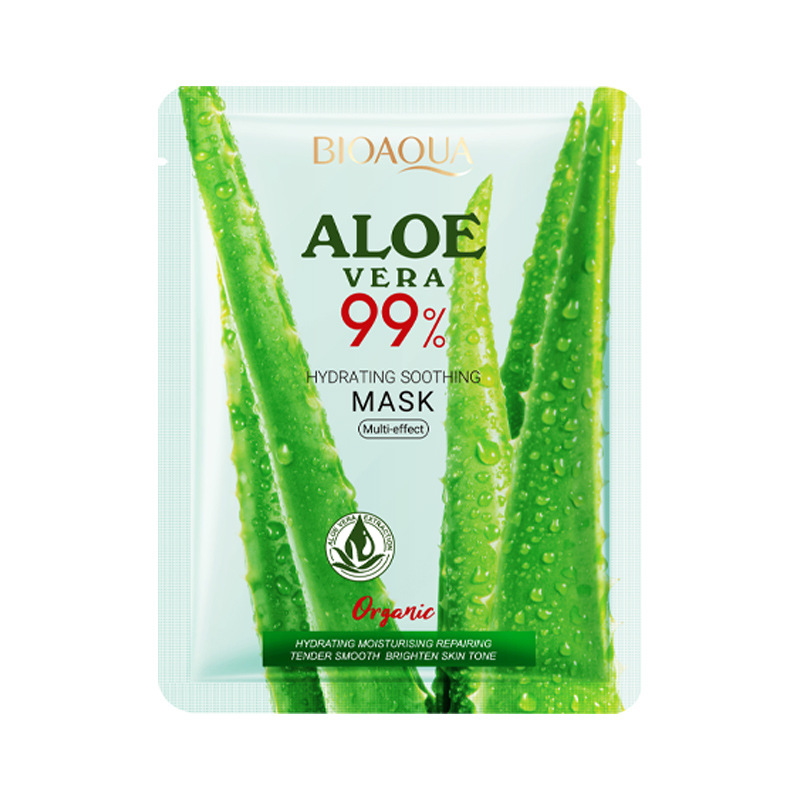 Máscara facial en inglés BIOAQUA pulpa de arroz máscara facial hidratante máscara hidratante comercio exterior transfronterizo
