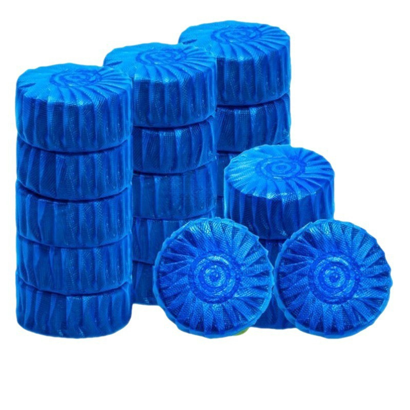 Burbuja azul limpia el inodoro, agua limpia, inodoro limpio, burbuja de cesta limpia, líquido lateral desodorante