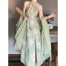 Z 37343 New Chinese Style Slit Cheongsam ���ʹҲ����� ��