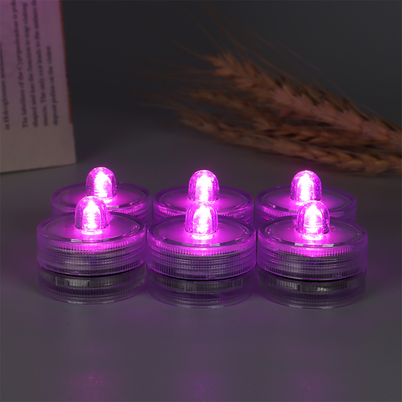 Impermeable vela luz del tanque de peces luz DE BUCEO colorido sumergido vela luz bar fiesta boda decoración accesorios electrónicos