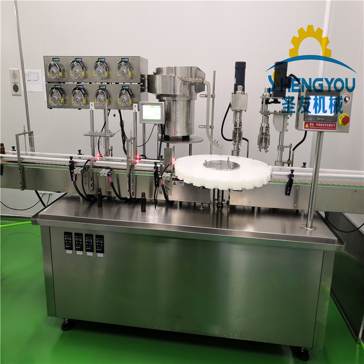 八头口服液全自动灌装机 口服液灌装机蠕动泵灌装 液体灌装贴标机