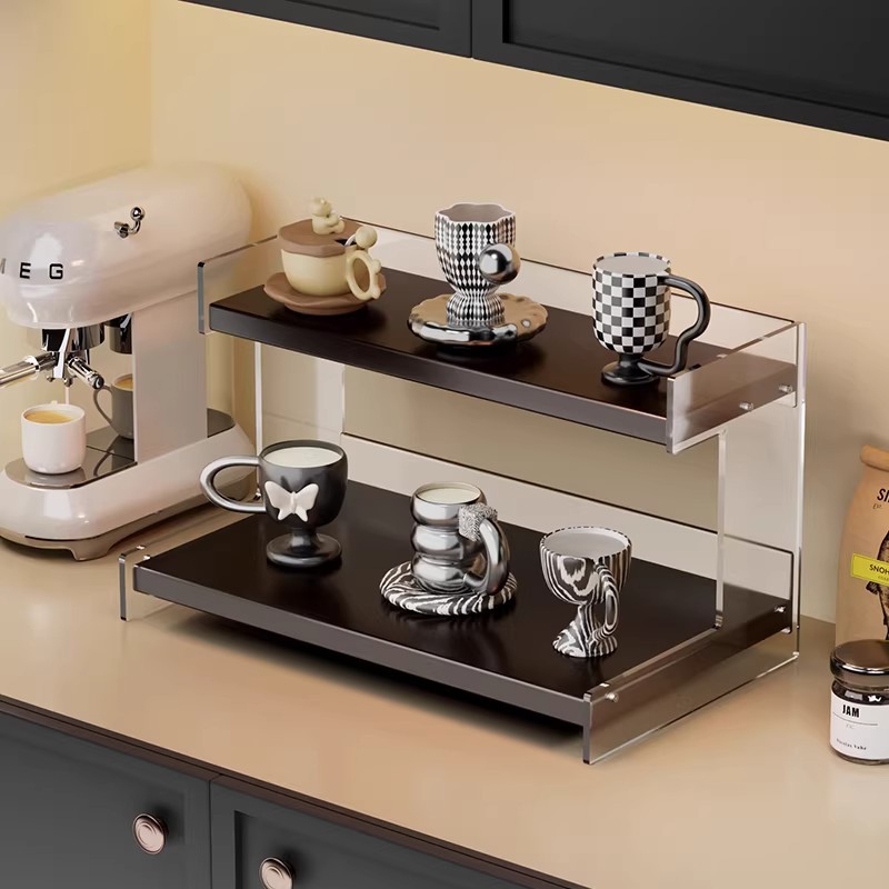 Desktop Storage Rack, Dining Table, Office Water Cup, Tea Set Storage Rack, Acrylic Cup Storage, Countertop Light Luxury Cup Holder