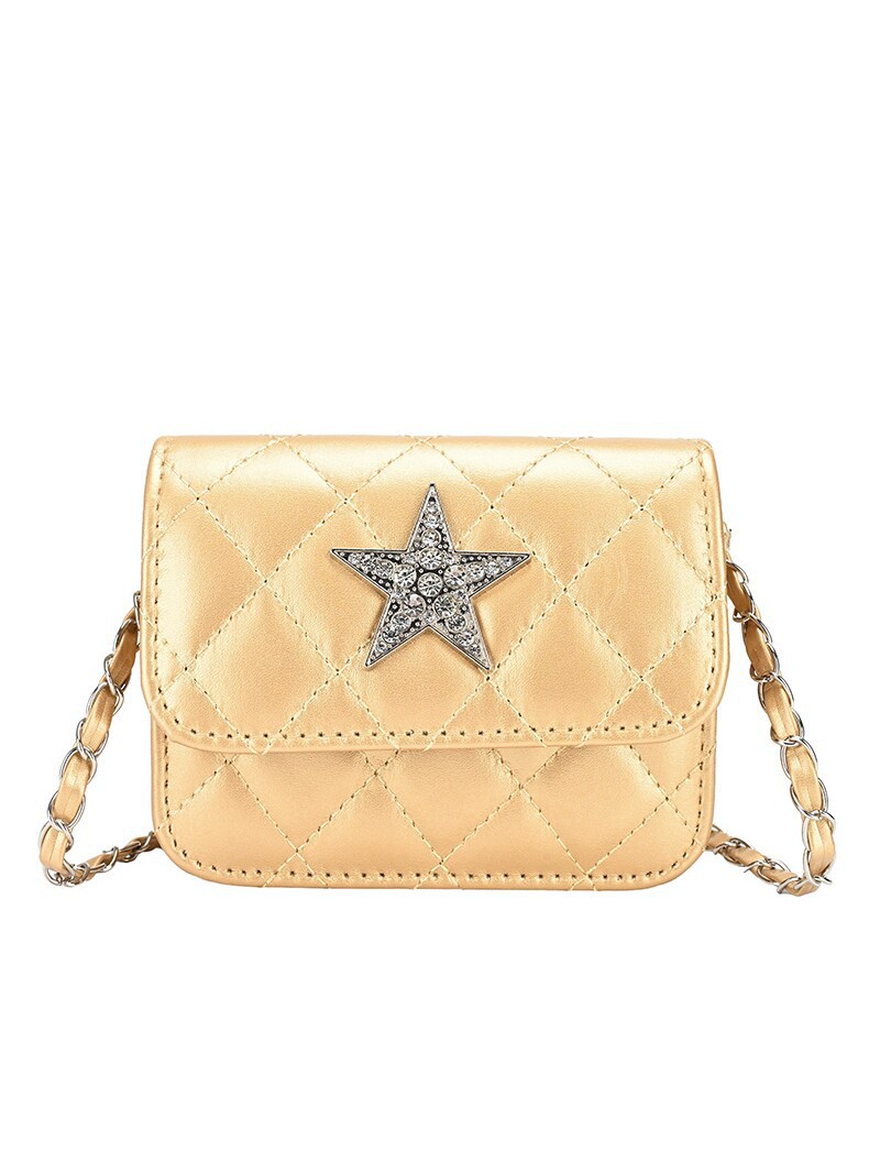 Lujo ligero Lingerie mini bolso cuadrado para mujeres 2026 nueva cadena mochila de moda estrella decoración mini bolso de hombro