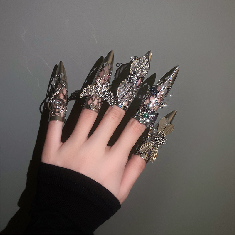 INS Style Geometric Metal Plating Artificial Rhinestones Womenu0027S Open Ring 1 Piece