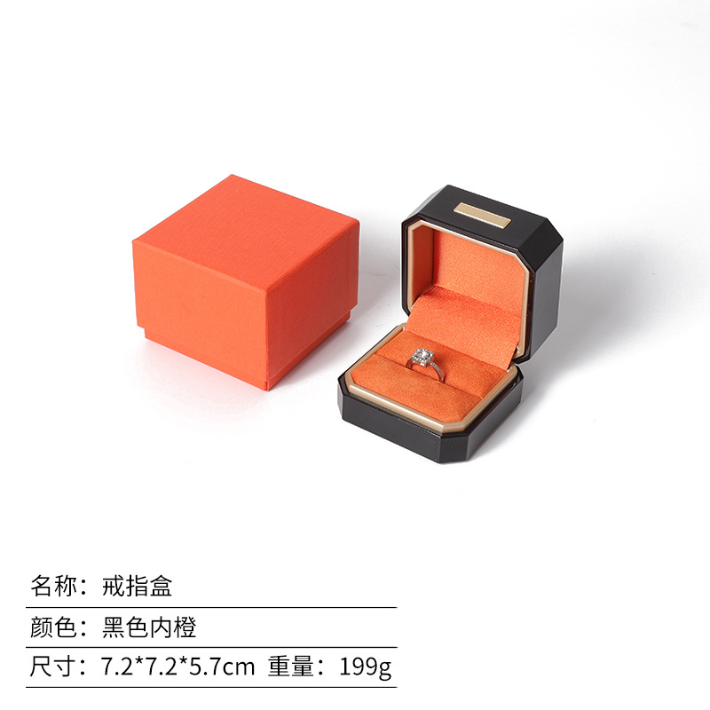 Caja de joyería lacada de alta calidad, caja de regalo de joyería, caja de anillo, collar, caja de embalaje de joyería, sensación de alta calidad image 17