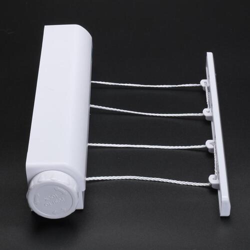 Perforated clothesline spring retractable clothesline hotel clothesline indoor balcony steel wire invisible clothesline cross-border