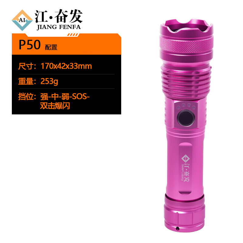 Linterna láser de luz fuerte explosión de larga duración de carga táctica multifuncional mini antorcha láser blanca al aire libre