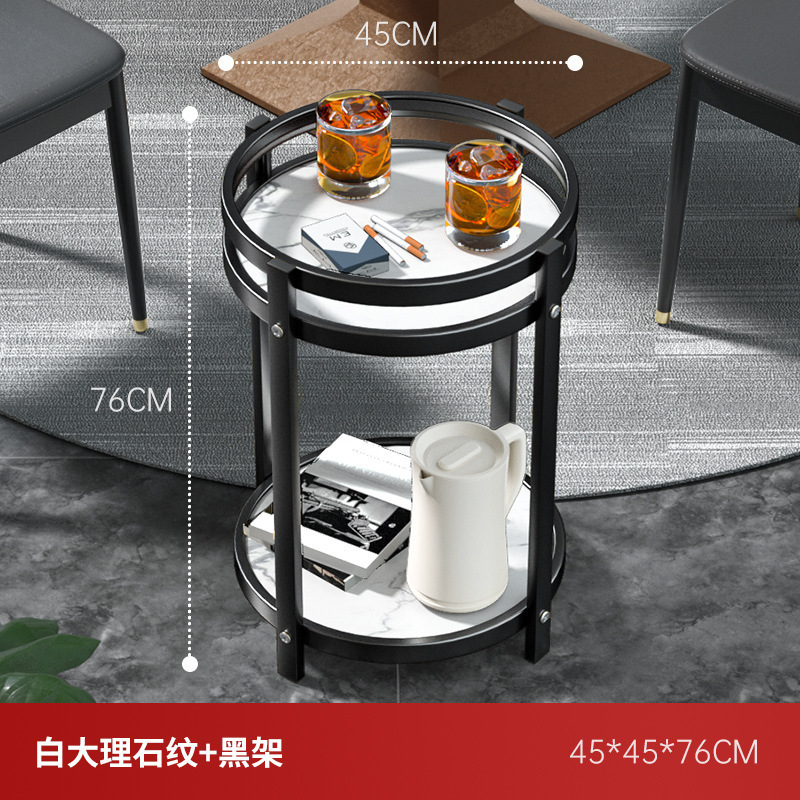 麻将机茶几双层棋牌室专用烟缸茶水架麻将桌边几茶水桌轻奢圆茶几|undefined