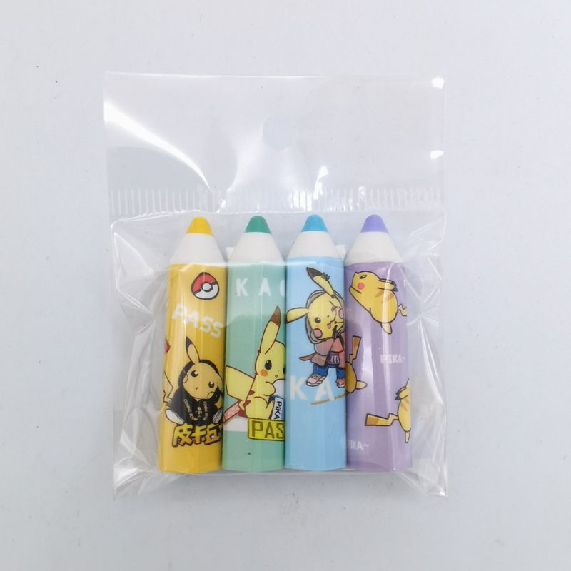 Colorido Pikachu 4 piezas 1 Pack