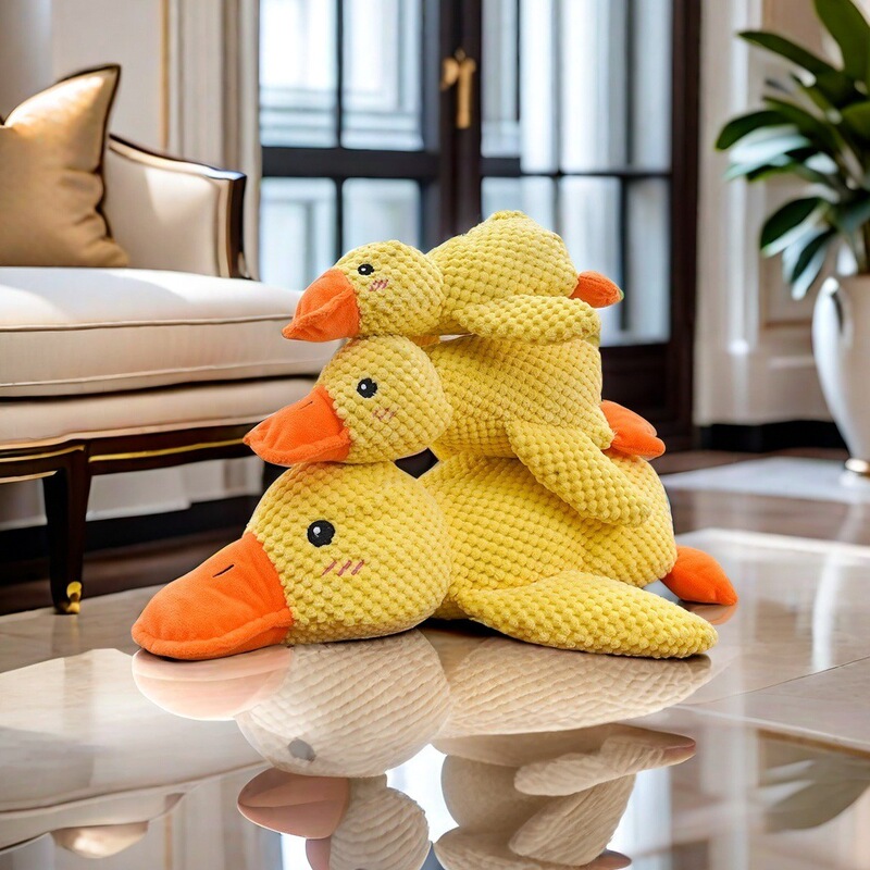 Internet Celebrant Pet Plush Toy Sleeping Pig Called Yellow Duck Voice Molar Teeth Resistance Bite Dog Dog Toy Pet Supplies